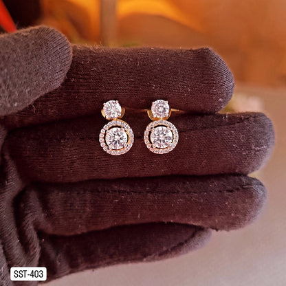 SST 403 | ELEGANT SPARKLING STUD EARRINGS
