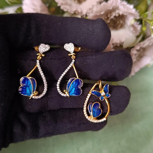 SST 353 + 349P | PENDENT AND EARRINGS SET