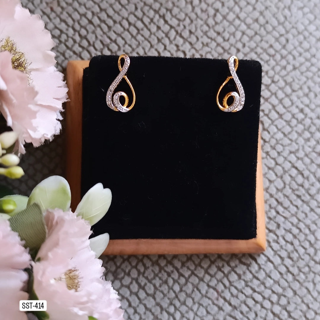 SST 414 | ELEGANT SWIRL DROP EARRINGS