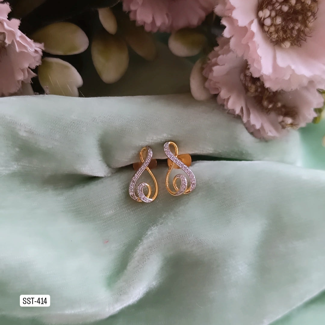SST 414 | ELEGANT SWIRL DROP EARRINGS