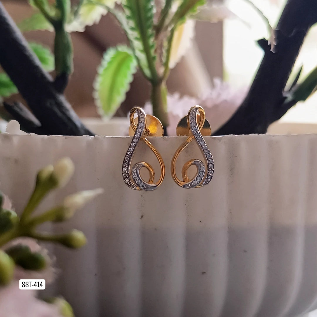 SST 414 | ELEGANT SWIRL DROP EARRINGS