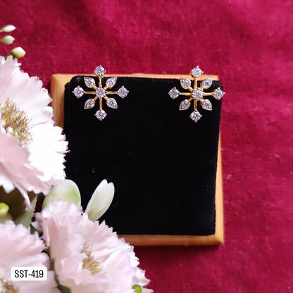SST 419 | STUNNING SNOWFLAKE EARRINGS