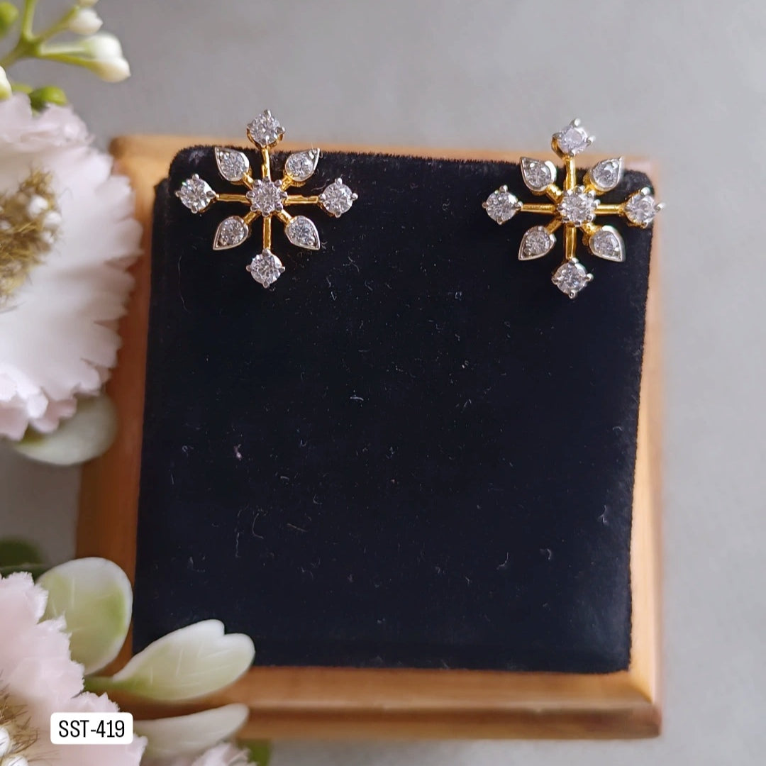 SST 419 | STUNNING SNOWFLAKE EARRINGS