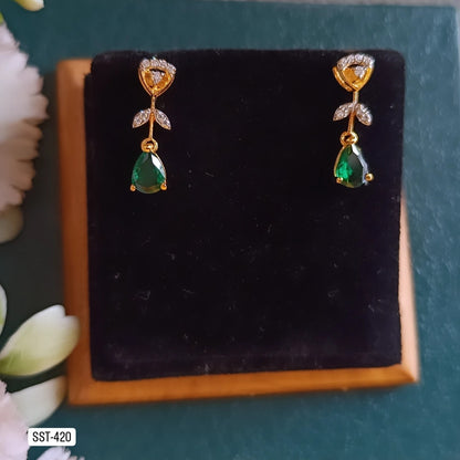 SST 420 |  ELEGANT FLOWER DROP EARRINGS