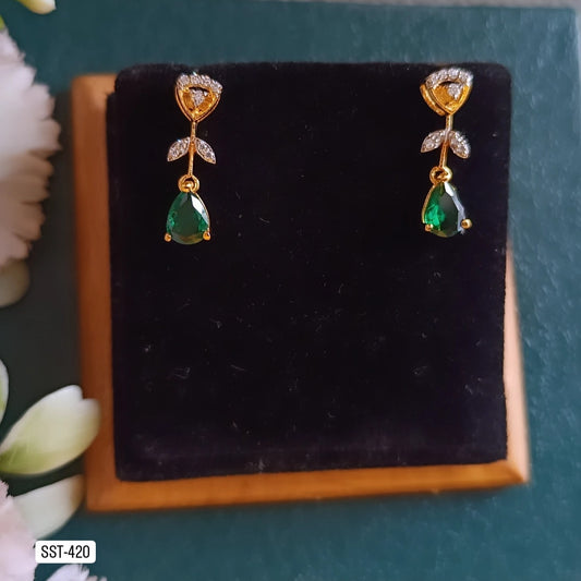 SST 420 |  ELEGANT FLOWER DROP EARRINGS