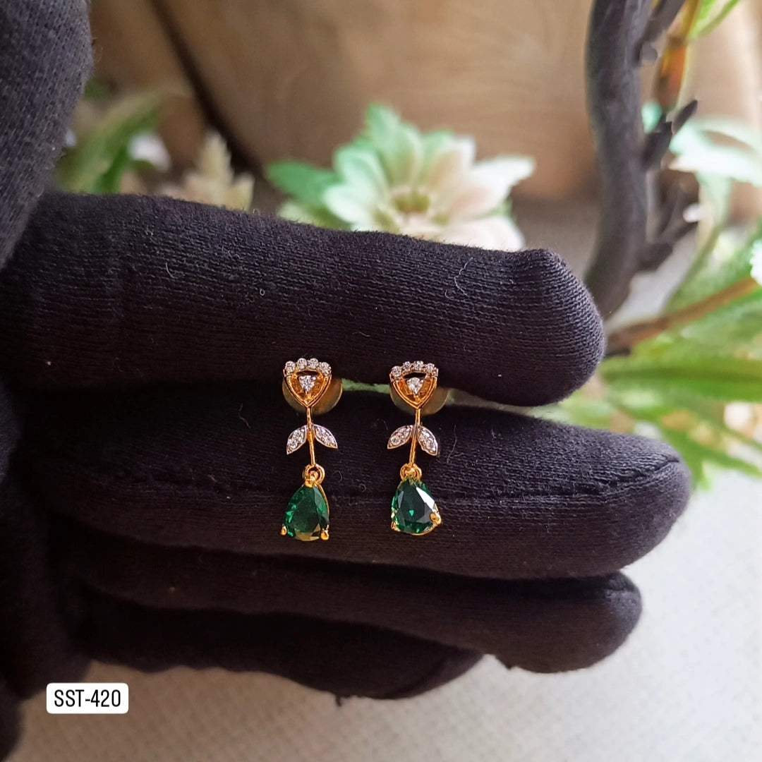 SST 420 |  ELEGANT FLOWER DROP EARRINGS