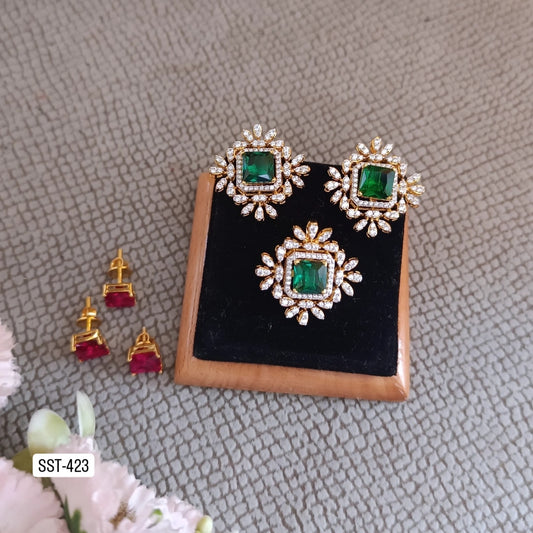 SST 423 | ELEGANT PENDENT AND EARRINGS SET
