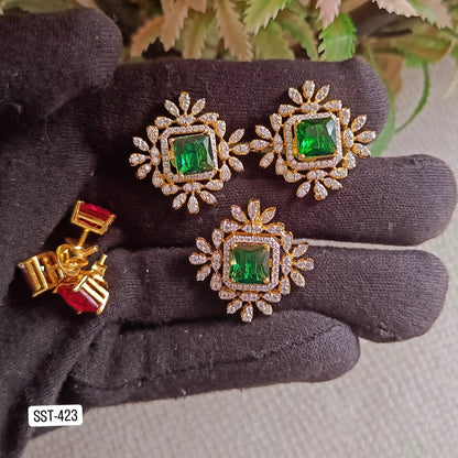 SST 423 | ELEGANT PENDENT AND EARRINGS SET