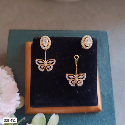 SST 431 | ELEGANT BUTTERFLY DROP EARRINGS