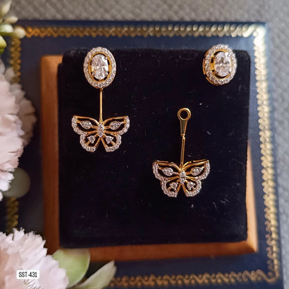 SST 431 | ELEGANT BUTTERFLY DROP EARRINGS