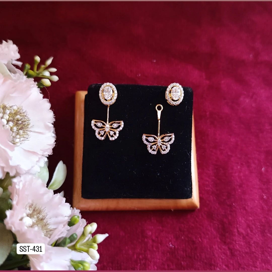 SST 431 | ELEGANT BUTTERFLY DROP EARRINGS