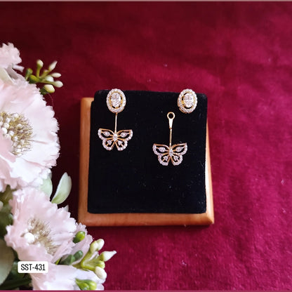 SST 431 | ELEGANT BUTTERFLY DROP EARRINGS