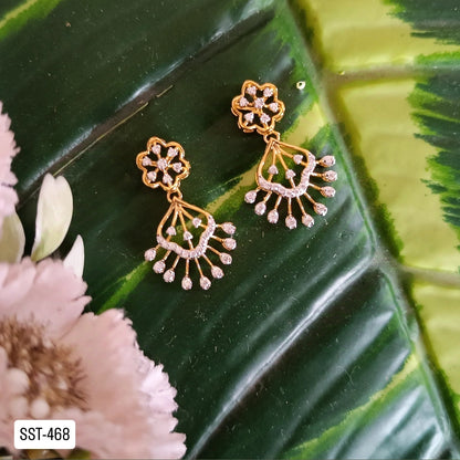 SST 468 | FLORAL DANGLE DROP EARRINGS