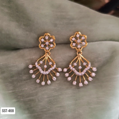 SST 468 | FLORAL DANGLE DROP EARRINGS