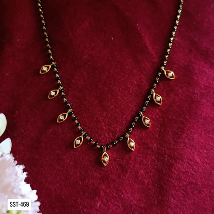 SST 469 | CZ LEAF DETAIL MANGALSUTRA