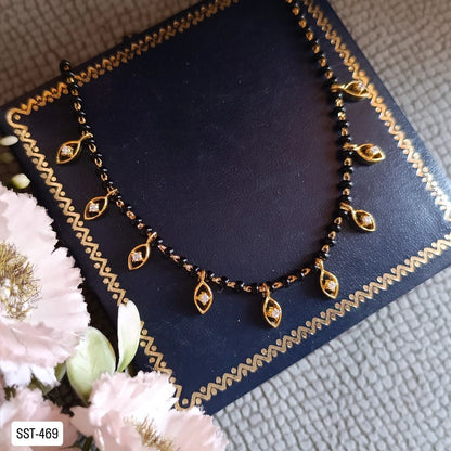 SST 469 | CZ LEAF DETAIL MANGALSUTRA