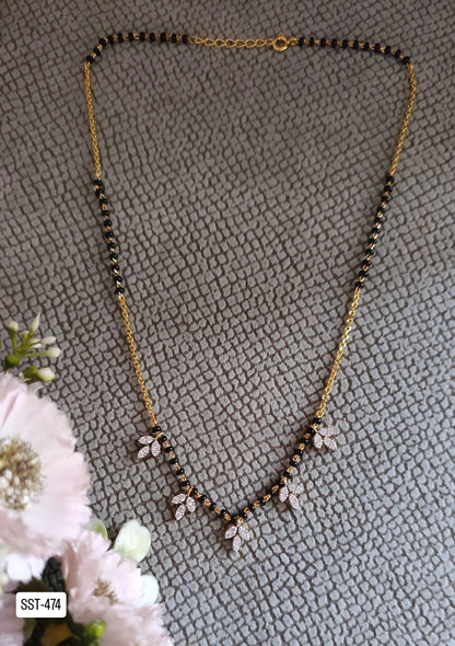 SST 474 | MANGALSUTRA WITH CZ LEAF DESIGN