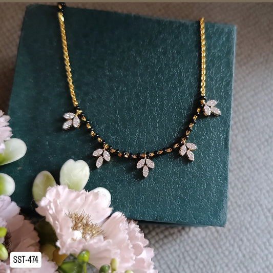 SST 474 | MANGALSUTRA WITH CZ LEAF DESIGN