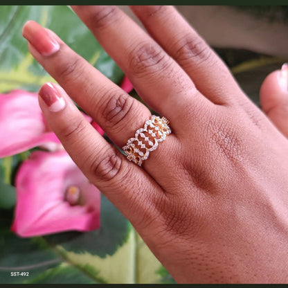 SST 492 | SPARKLING ACCENT RING