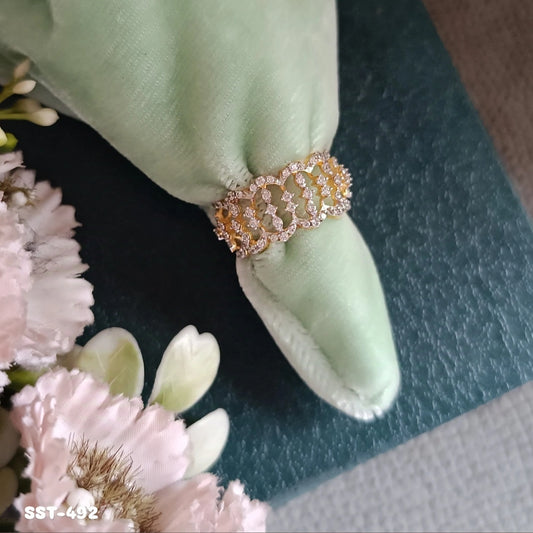 SST 492 | SPARKLING ACCENT RING