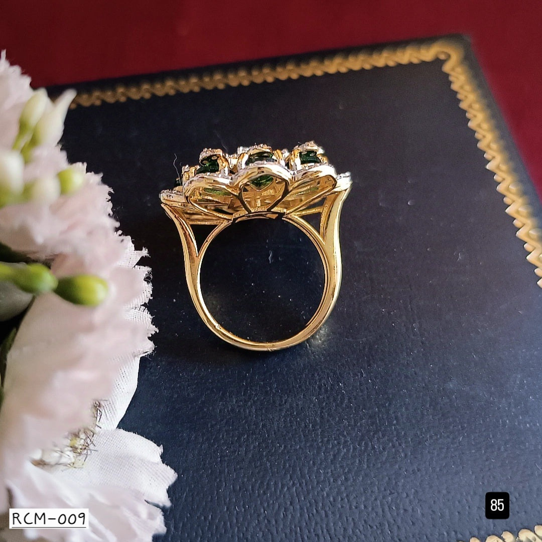 RCM 009 | FLORAL HALO COCKTAIL RING