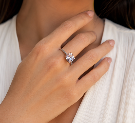 SST 157 | PINK STONE STATEMENT RING