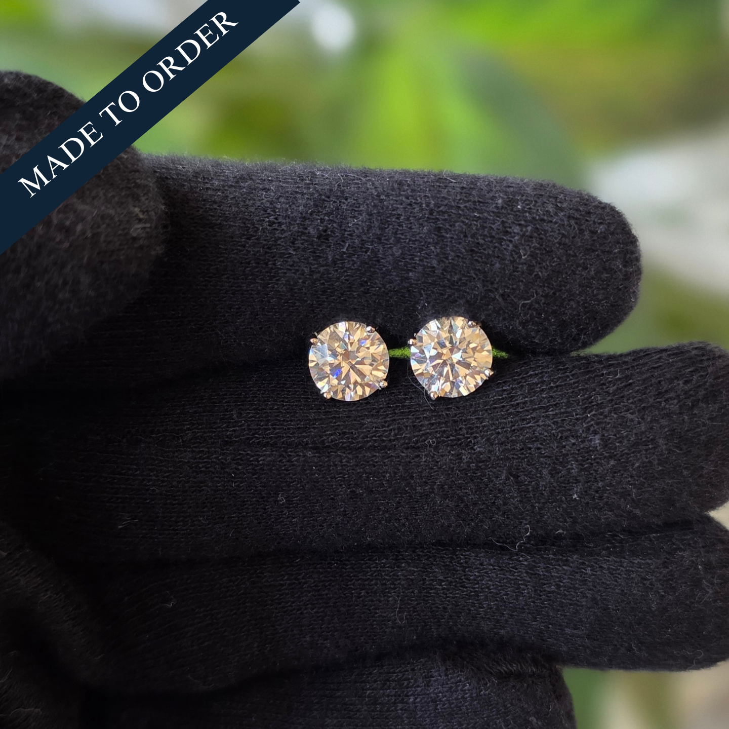 RCM 019 | 2 Carat each Certified Moissanite EARRINGS | 925 Silver