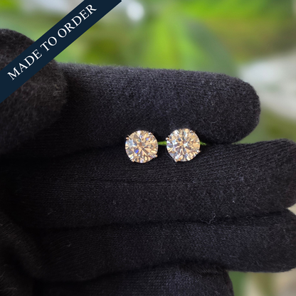 RCM 019 | 2 Carat each Certified Moissanite EARRINGS | 925 Silver