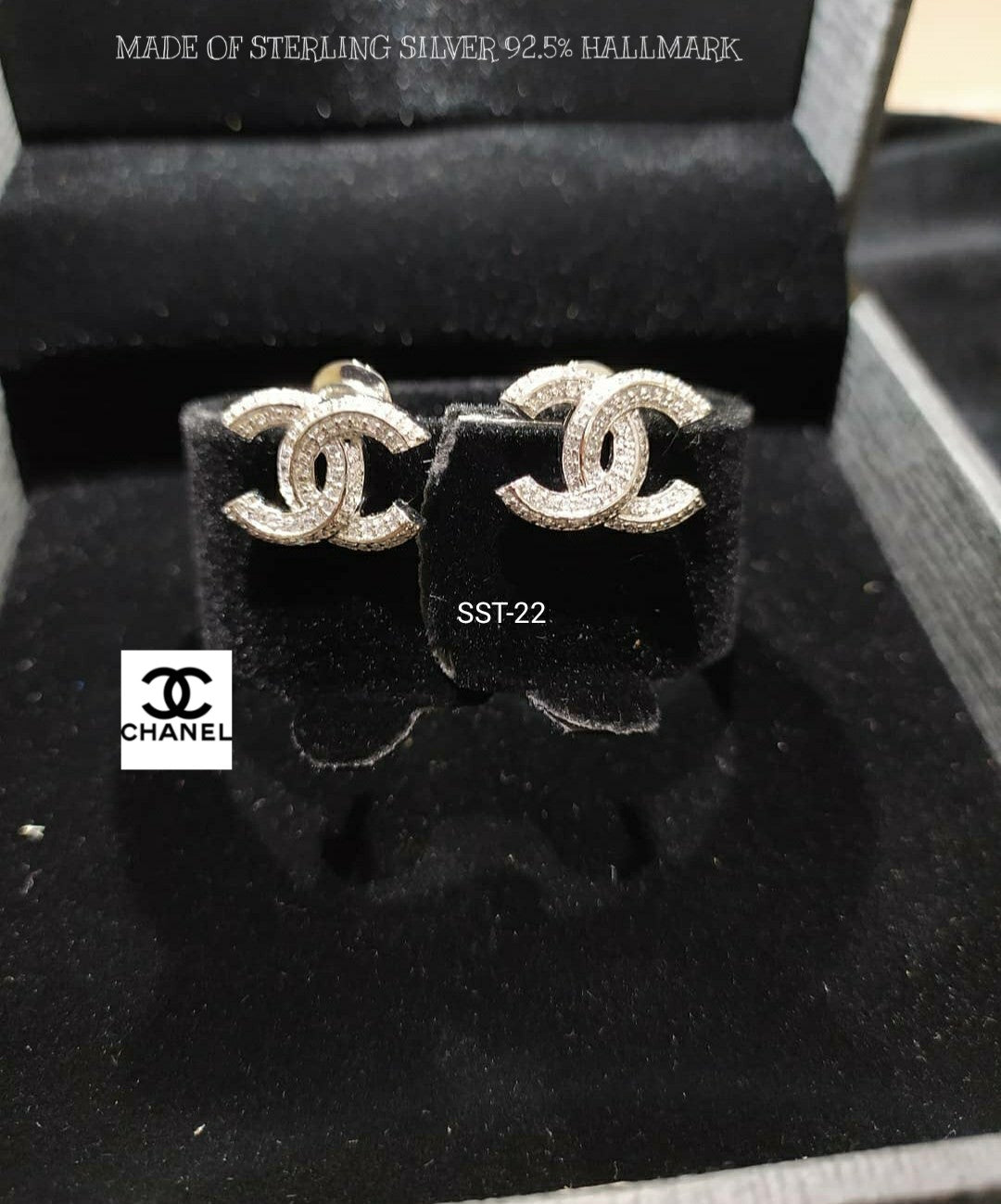 SST 022 | INTERLOCK CUBIC ZIRCONIA EARRINGS
