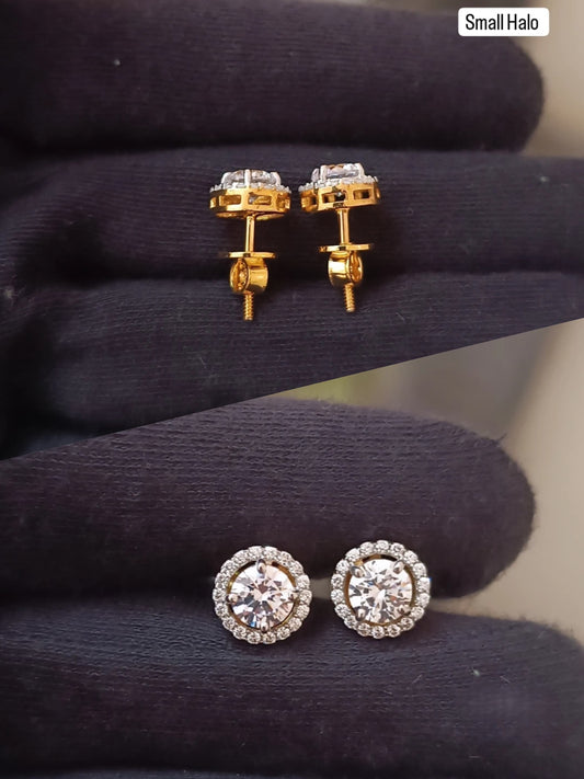 SST 039 SMALL HALO EARRINGS