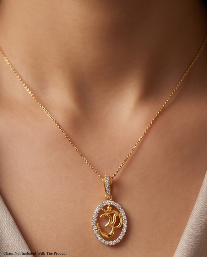 SST 614 | OM SYMBOL HALO PENDANT