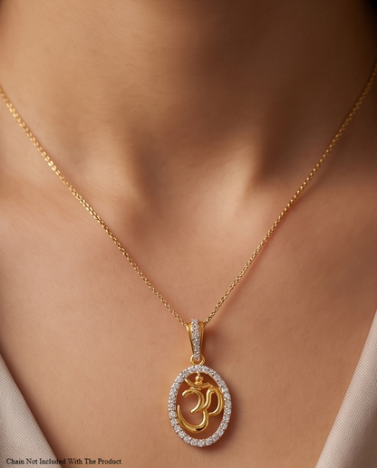 SST 614 | OM SYMBOL HALO PENDANT