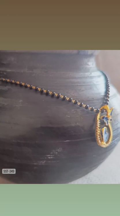SST 349 | BUTTERFLY TEARDROP PENDENT MANGALSUTRA