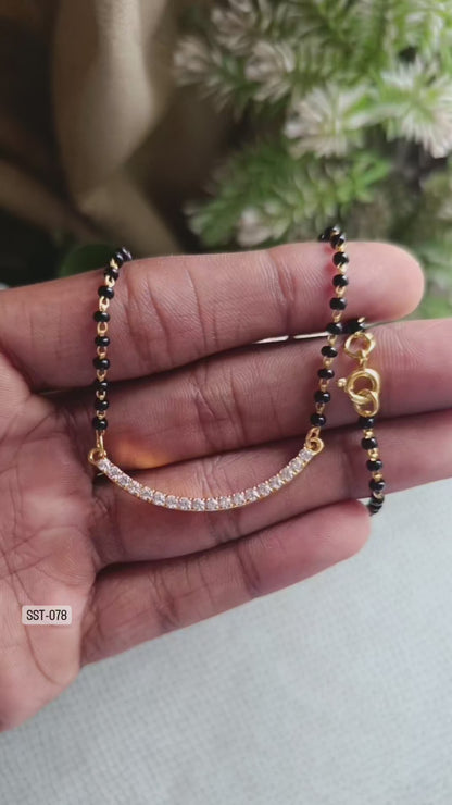 SST 078 | CURVED SPARKLE MANGALSUTRA