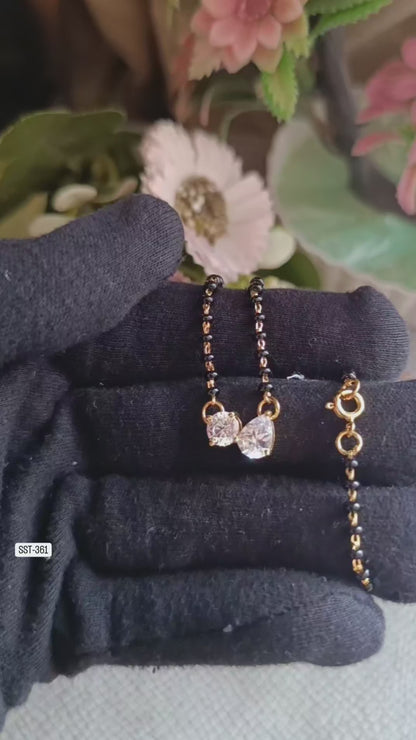 SST 361 | CHARMING DOUBLE STONE MANGALSUTRA