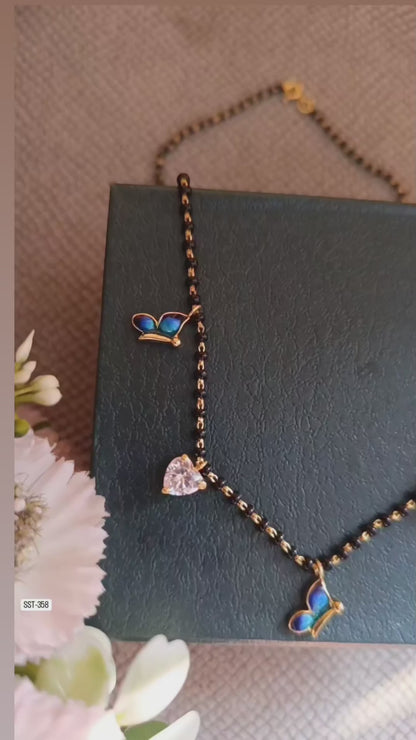 SST 358 | CHARMING BUTTERFLY AND HEART MANGALSUTRA