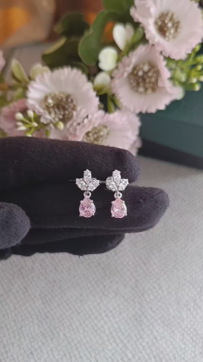 SST 098 | PINK SAPPHIRE DANGLE EARRING