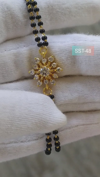 SST 048 | FLORAL SPARKLE MANGALSUTRA  BRACELET