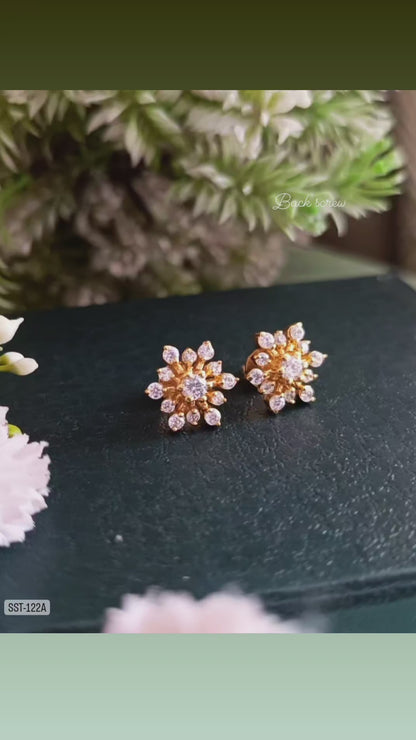 SST 122A | FLOWER ZIRCON STUDS