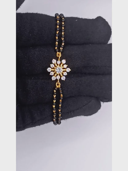 SST 048 | FLORAL SPARKLE MANGALSUTRA  BRACELET