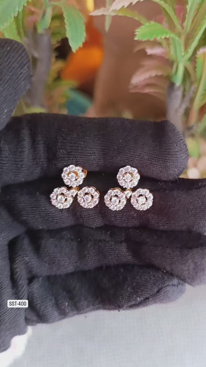 SST 400 | SPARKLING FLORAL EARRINGS