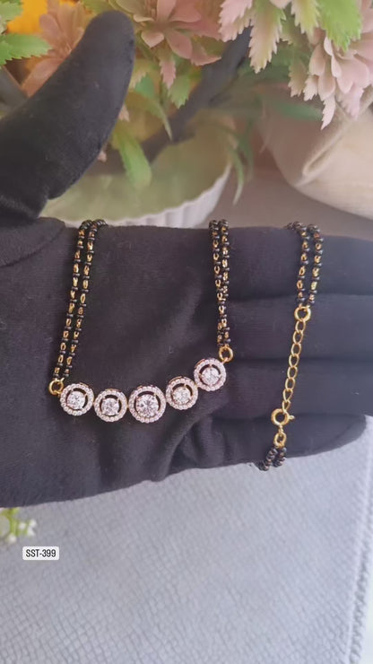 SST 399 | ELEGANT CRYSTAL MANGALSUTRA