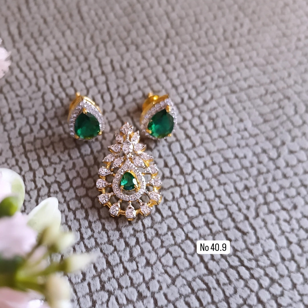 SST 225P+187 | PENDANT EARRINGS SET