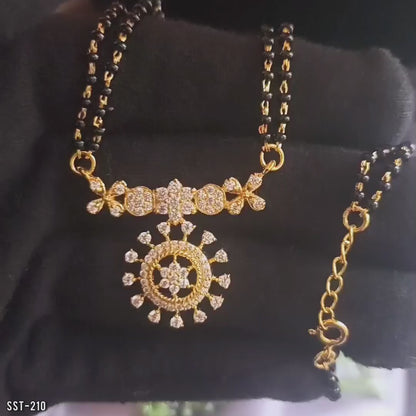 SST 210 | DIAMOND FLORAL DROP MANGALSUTRA