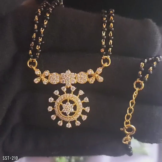 SST 210 | DIAMOND FLORAL DROP MANGALSUTRA