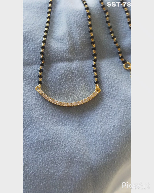SST 078 | CURVED SPARKLE MANGALSUTRA