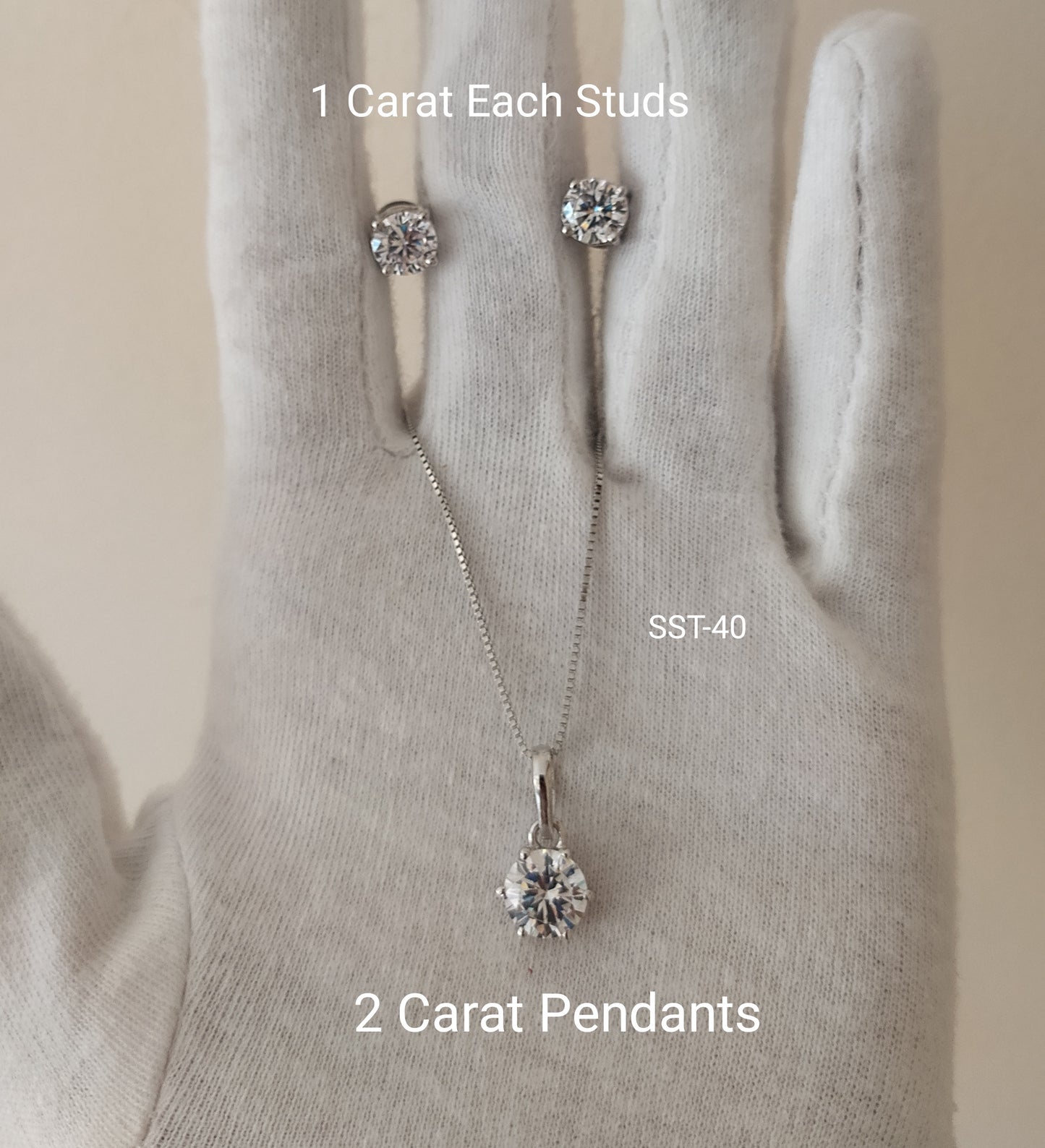 SST 040 | RADIANT ROUND EARRINGS AND PENDANT SET