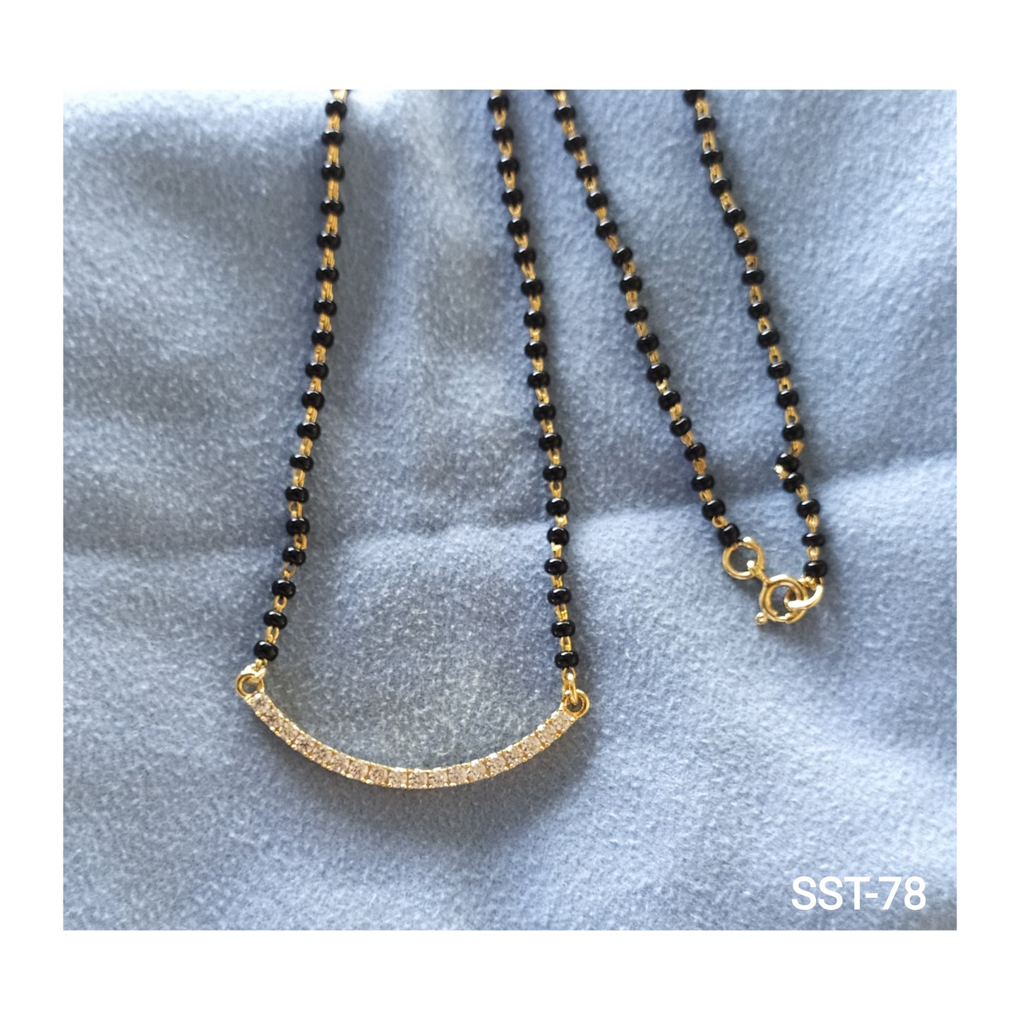 SST 078 | CURVED SPARKLE MANGALSUTRA