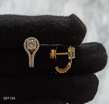 SST 126 | ELEGANT DIAMOND SHIMMER EARRINGS