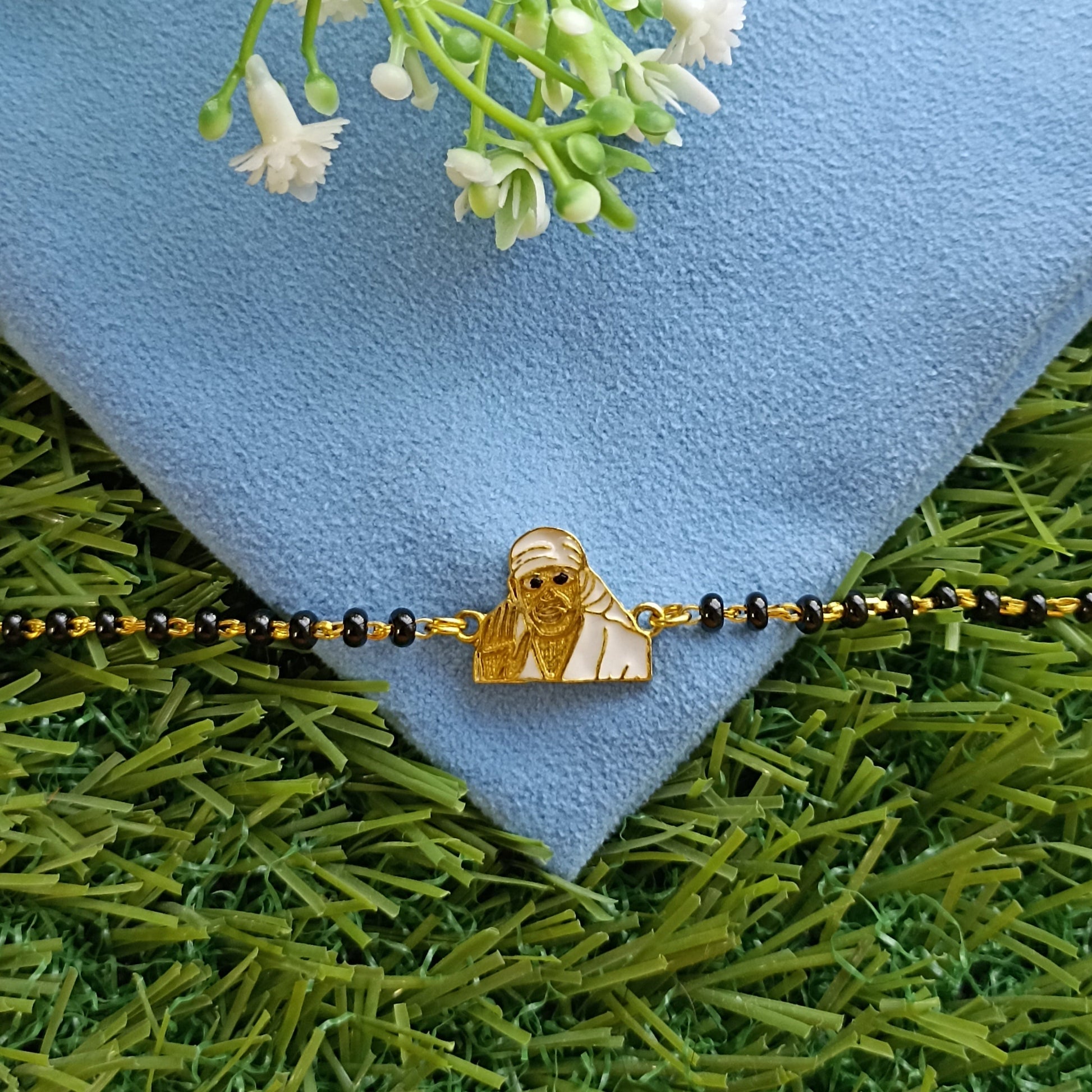 SAI BABA SILVER BABY NAZARIYA BRACELET